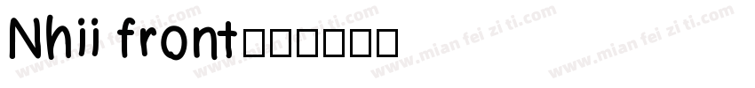 Nhii front字体转换